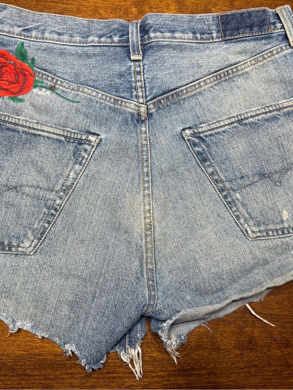Polo Ralph Lauren Sprighton Legend Wash Cut Off Boyfriend Shorts Size 28